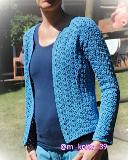 Crochet Cardigan Pattern "Lace Muschel" | Shell Stitch | All Sizes XS-5XL