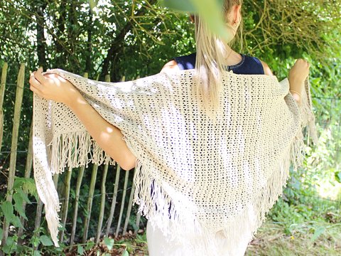 Häkelanleitung Sommertuch Playa de Muro