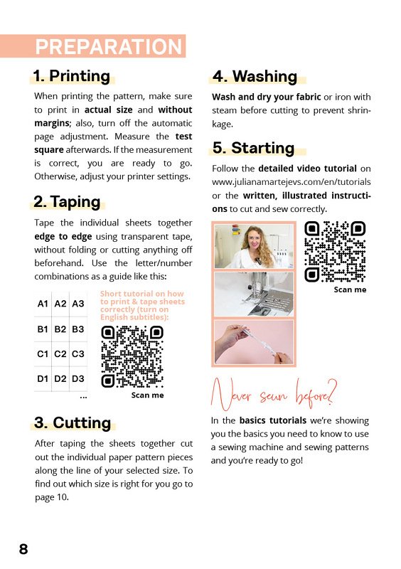 Wrap Blouse Sewing Pattern Ladies XS-XXXL with Peter Pan collar and Puff - Image 5