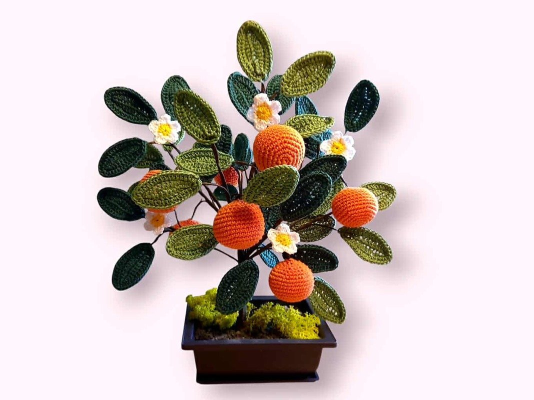 Häkelanleitung / Amigurumi / Orangenbäumchen