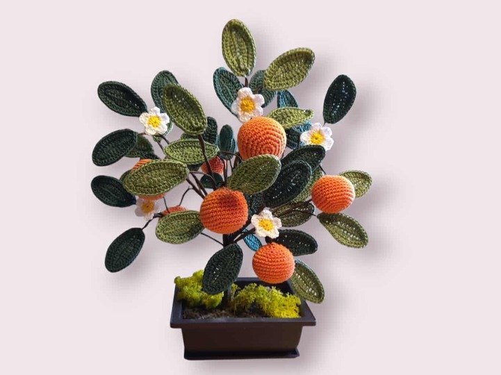 Häkelanleitung / Amigurumi / Orangenbäumchen