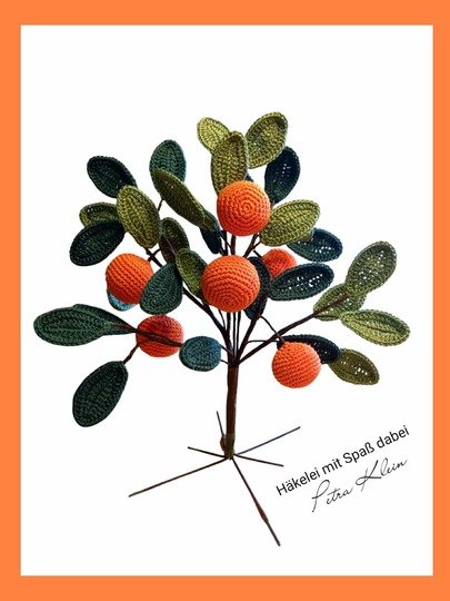 Häkelanleitung / Amigurumi / Orangenbäumchen