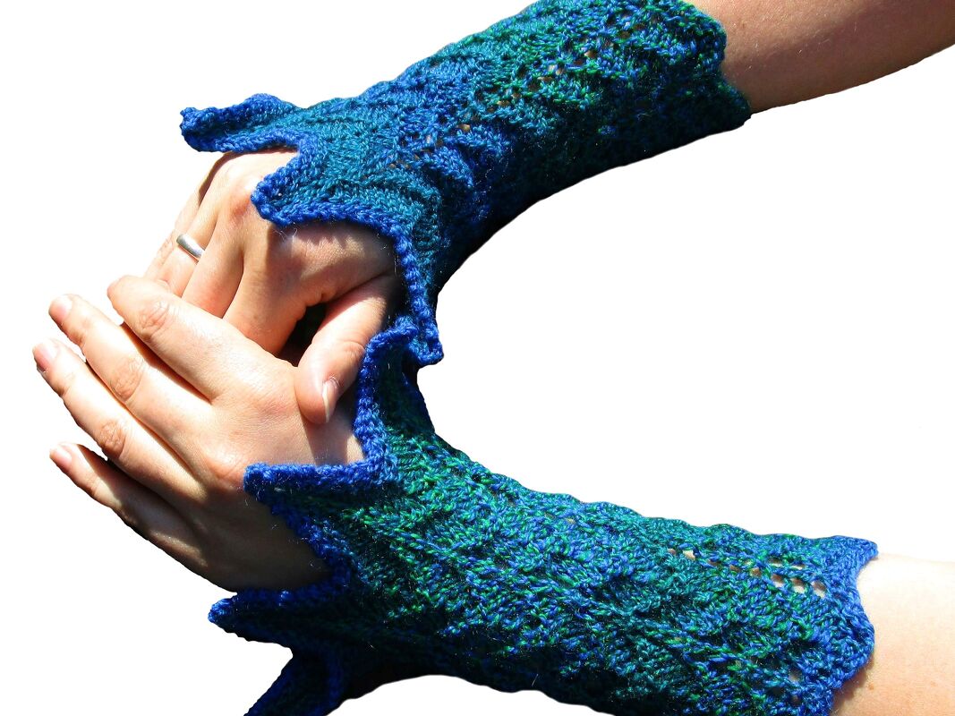 Dragon Mitts, Pulswärmer für Erwachsene und Kinder, Strickanleitung