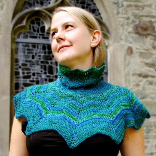 Drachen Cowl, neckwarmer, crochet pattern for adults and children