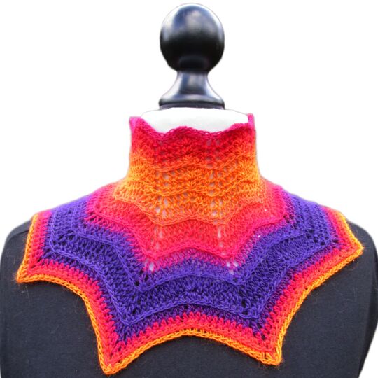 Drachen Cowl, neckwarmer, crochet pattern for adults and children
