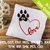 Stickdatei Loveherz simple und Hundepfote in 6 Größen, Maschinenstickdatei