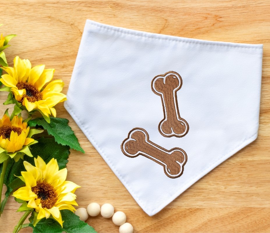 Stickdatei Hunde Knochen in 6 Größen, Maschinenstickdatei - Bild 7