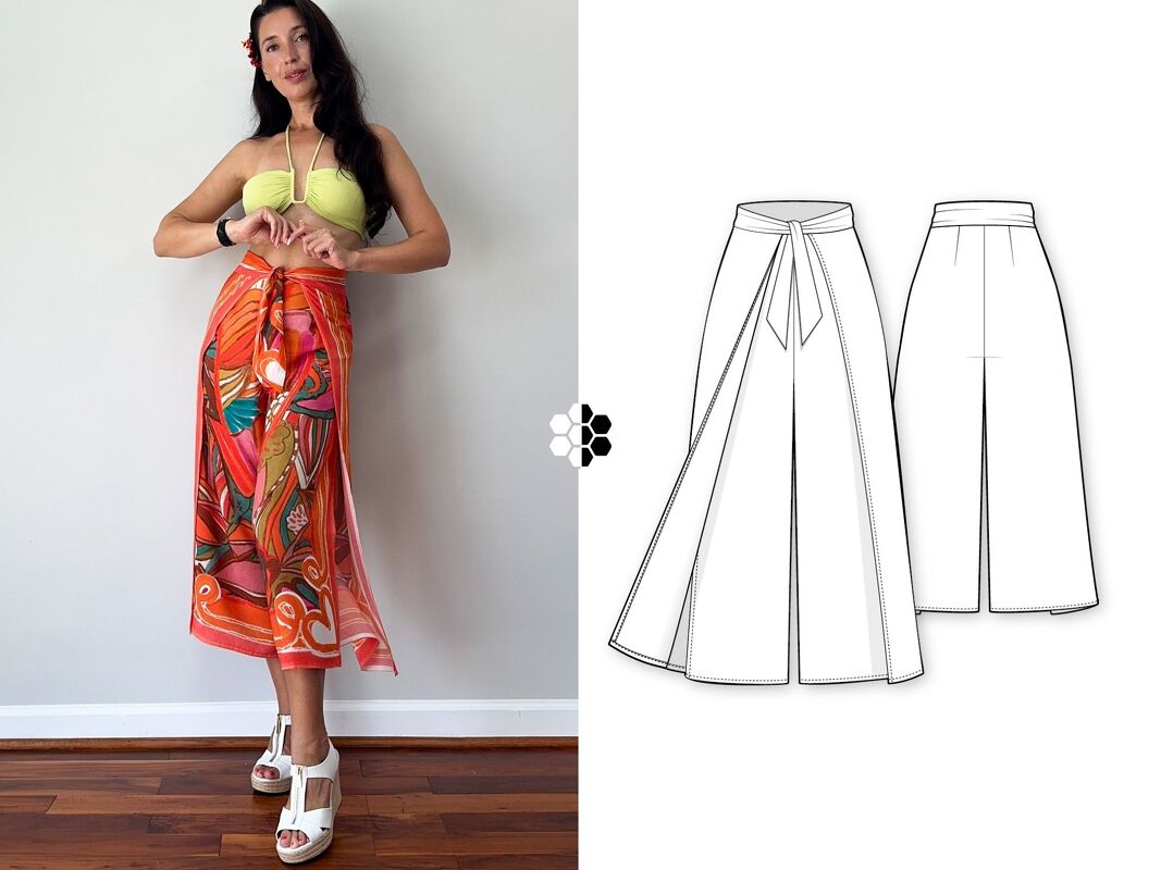 Wickelhose Schnittmuster Katja | Thai Hose nähen | Strandhose | 34-56 - Bild 20