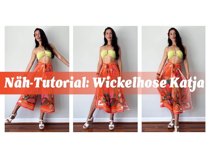Wickelhose Schnittmuster Katja | Thai Hose nähen | Strandhose | 34-56