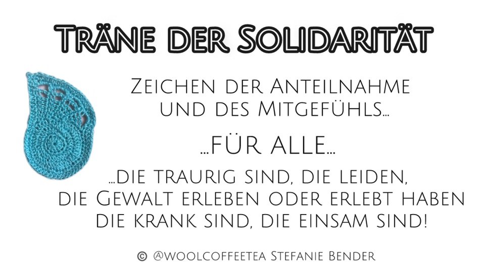 Träne der Solidarität