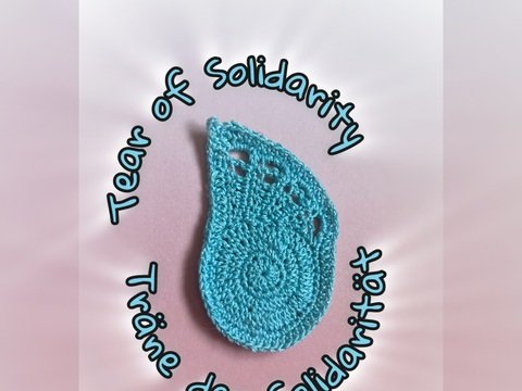 Träne der Solidarität