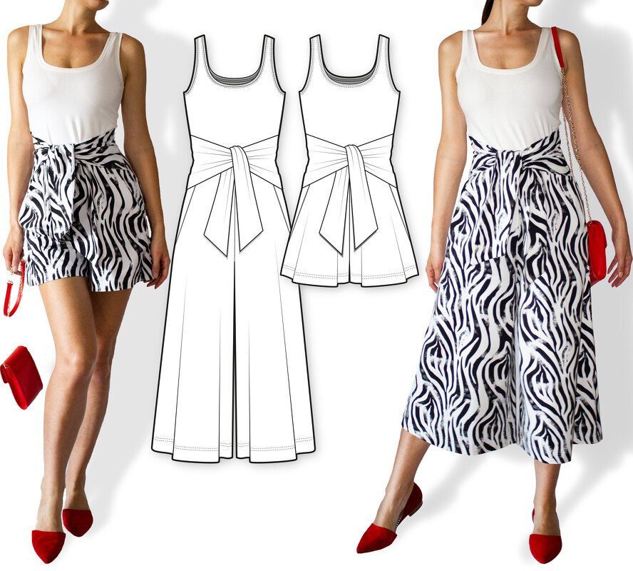 Schnittmuster | Jersey Overall Sophie | Jumpsuit | E-Book | Größen XXS-XL - Bild 5