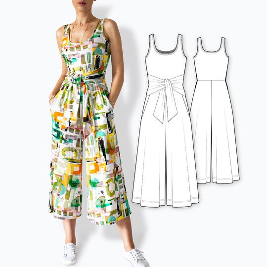 Sewing Pattern | Jersey Overall Sophie | Jumpsuit | E-Book | Sizes XXS-XL