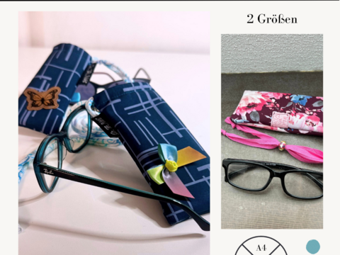 FreE-Book Schnittmuster und Nähanleitung Brillentasche aus Stoffresten