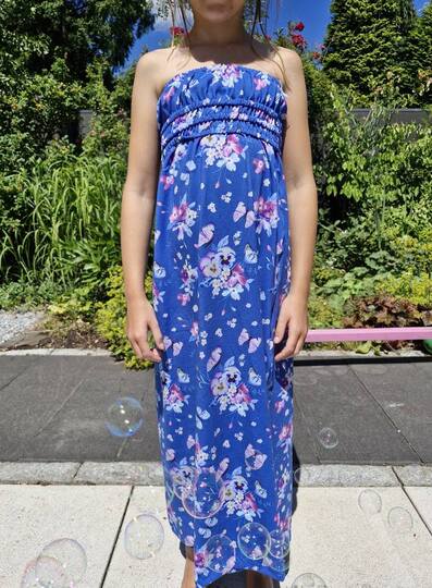 Schnittmuster Tunika, (Maxi)Kleid Easy Bandeau für Mädchen Größe 92-164