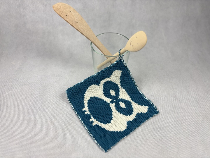 Potholder Economy Set Owl Family–Knitting Instructions