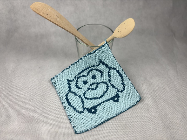 Potholder Economy Set Owl Family–Knitting Instructions