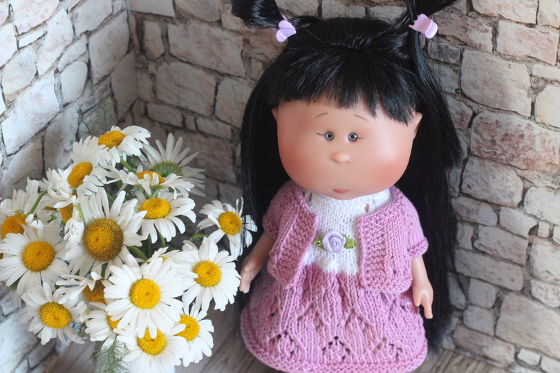 Strickanleitung für Puppenkleid und Bolero