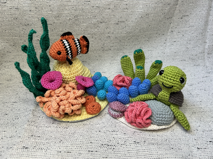 Häkelanleitung Korallenriff mit Clownfisch "Claus", PDF Datei