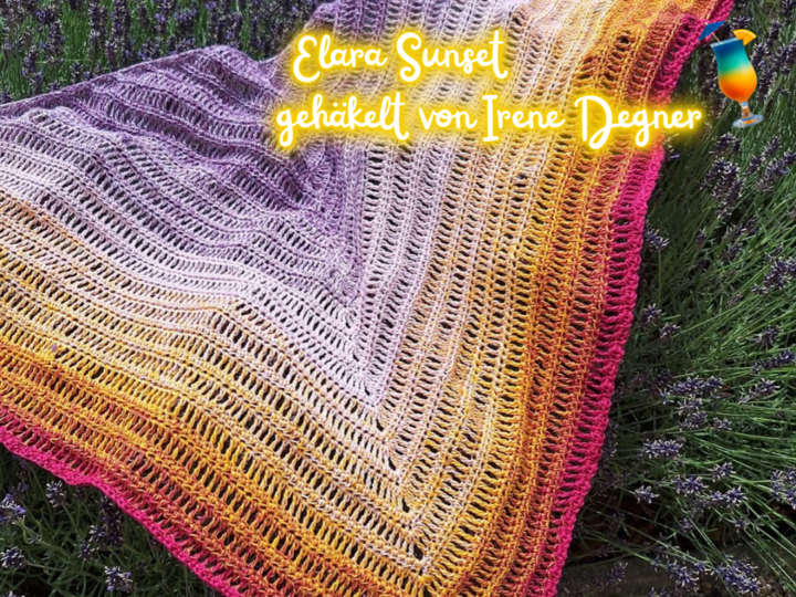 Elara Sunset-sommerliches Dreieckstuch