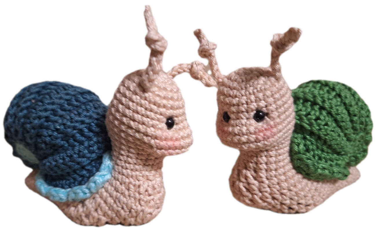 Finchen - Häkel-Anleitung für eine süße Amigurumi-Schnecke