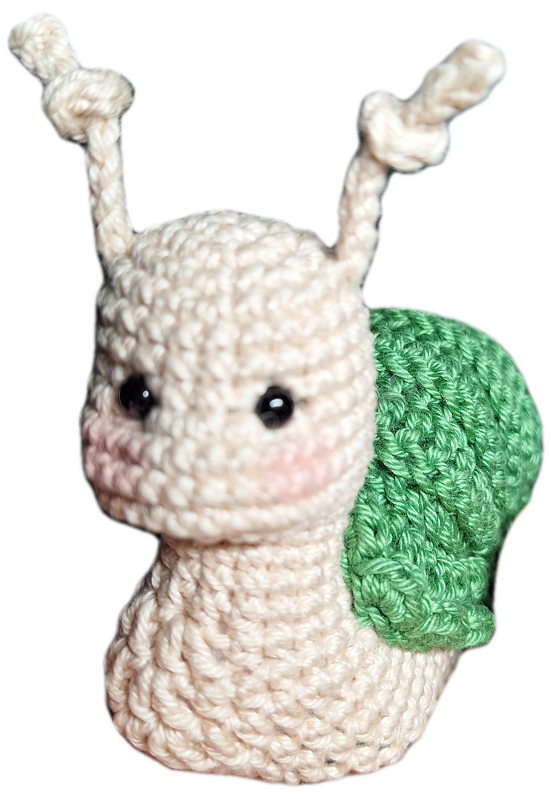 Finchen - Häkel-Anleitung für eine süße Amigurumi-Schnecke
