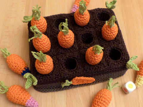 Crochet pattern carrot memory game