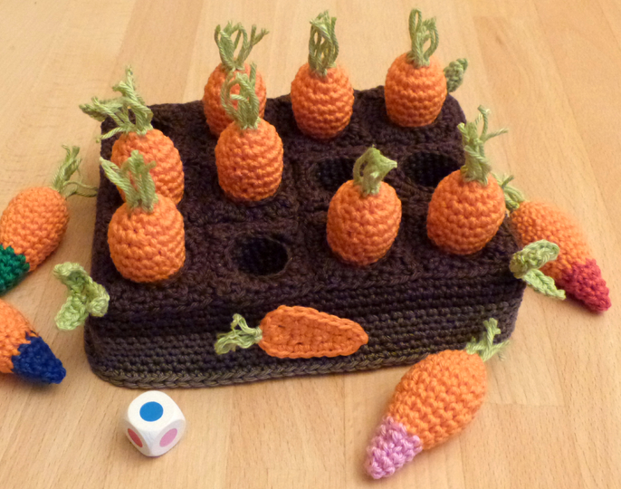 Crochet pattern carrot memory game