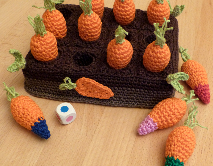 Crochet pattern carrot memory game