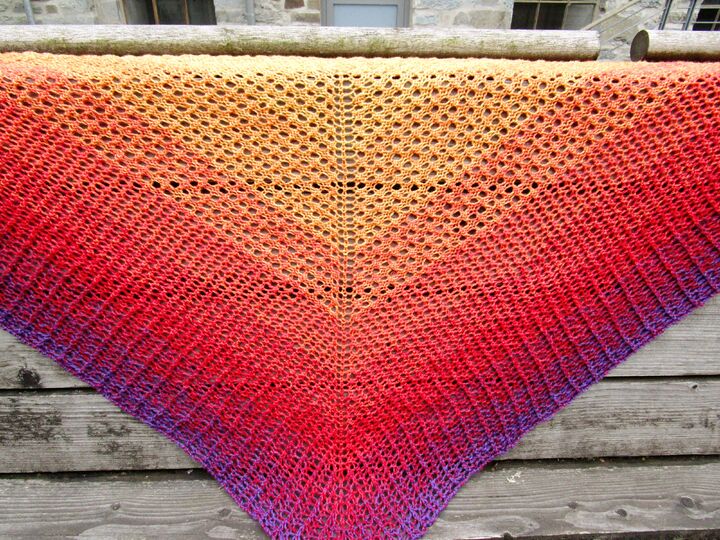 Capucina Tuch, Lace, Strickanleitung