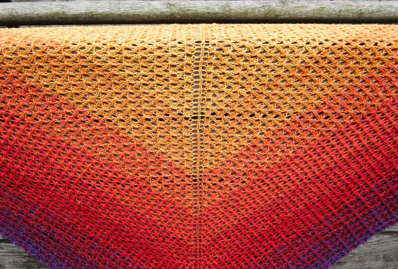 Capucina Tuch, Lace, Strickanleitung