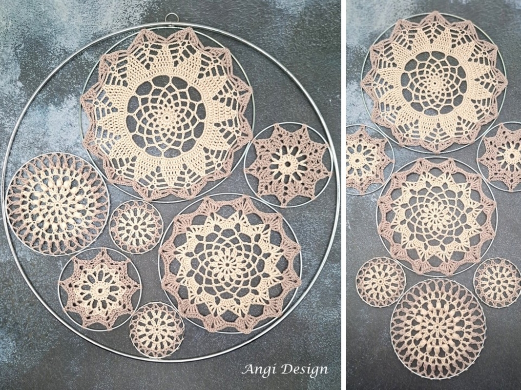 5 teilige Häkelanleitung Mandalas &amp; Traumfänger, Sommer Sparpack