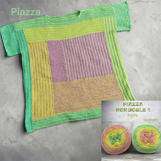 Häkelpulover Frauhohmanns "Piazza", der gute Laune-Pulli mit Farbenspiel