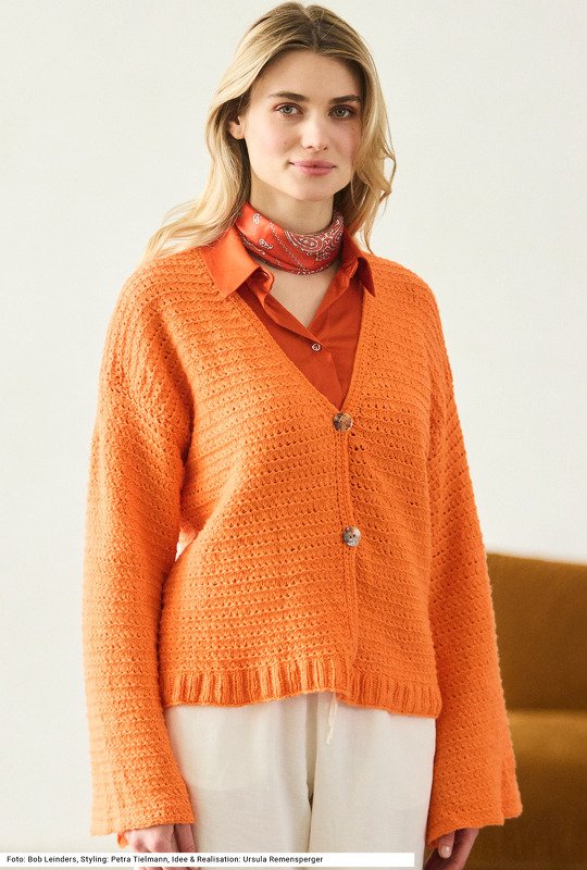 Jacke mit Trompetenärmeln - Bild 5