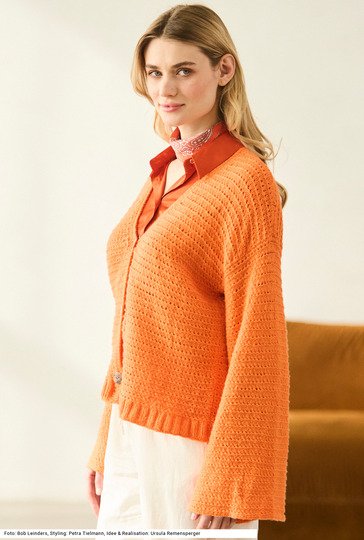 Jacke mit Trompetenärmeln