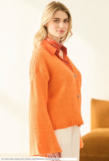 Jacke mit Trompetenärmeln