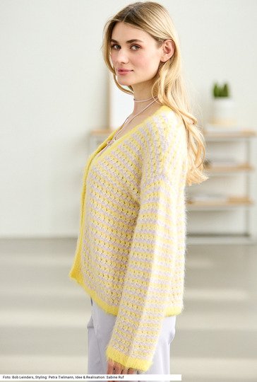 Jacke mit V-Ausschnitt