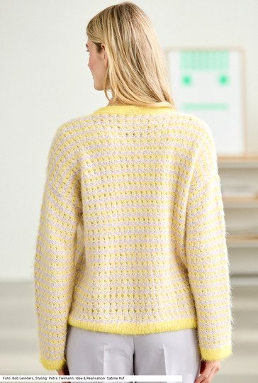 Jacke mit V-Ausschnitt