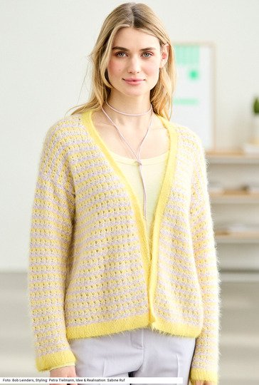 Jacke mit V-Ausschnitt