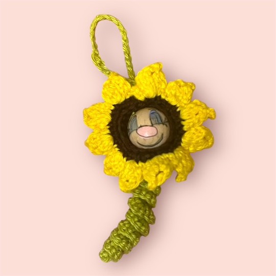 Sonnenblume im Taschenformat Sorgenwürmchen