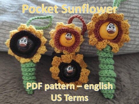 Sonnenblume im Taschenformat Sorgenwürmchen