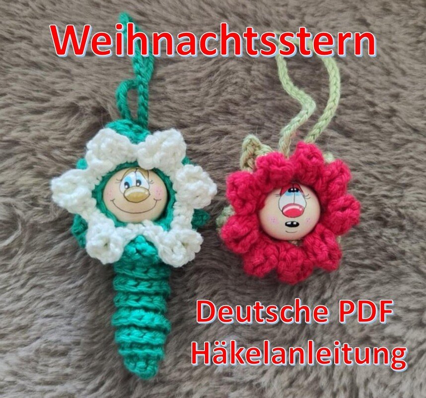 Weihnachtsstern Blumenwürmchen Sorgenwürmchen