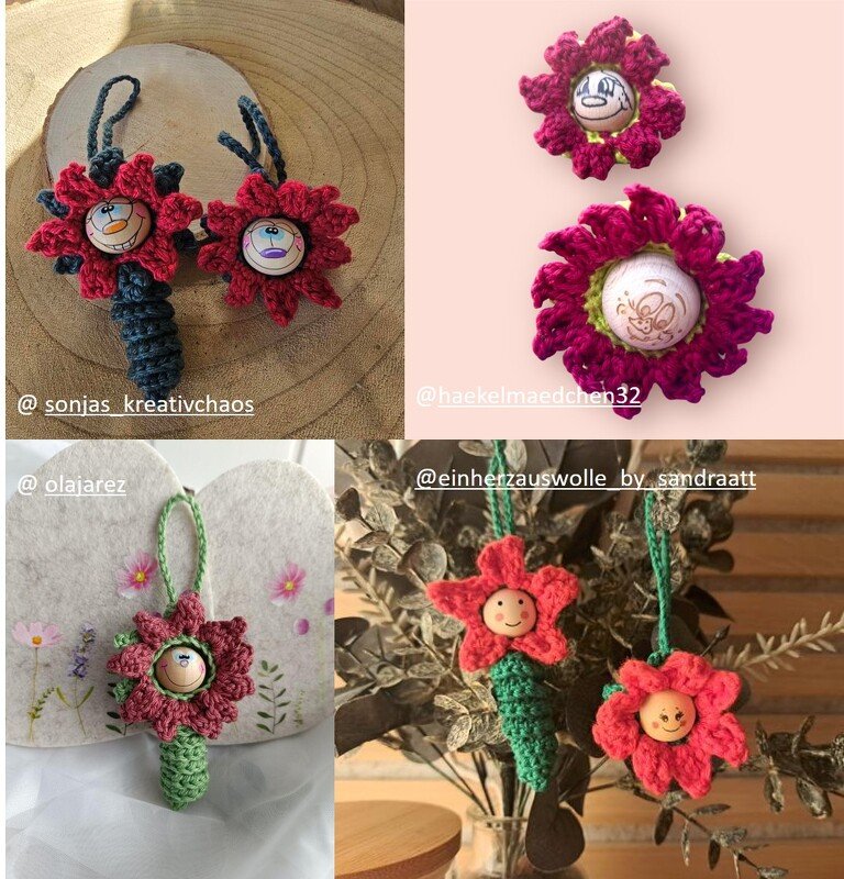 Poinsettia in pocket size Worry Worm english US terms - Image 2