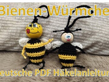 Biene Sorgenwürmchen Glücksbringer
