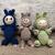 Amigurumi pattern plush monster- sitting & standing lucky charm - US terms