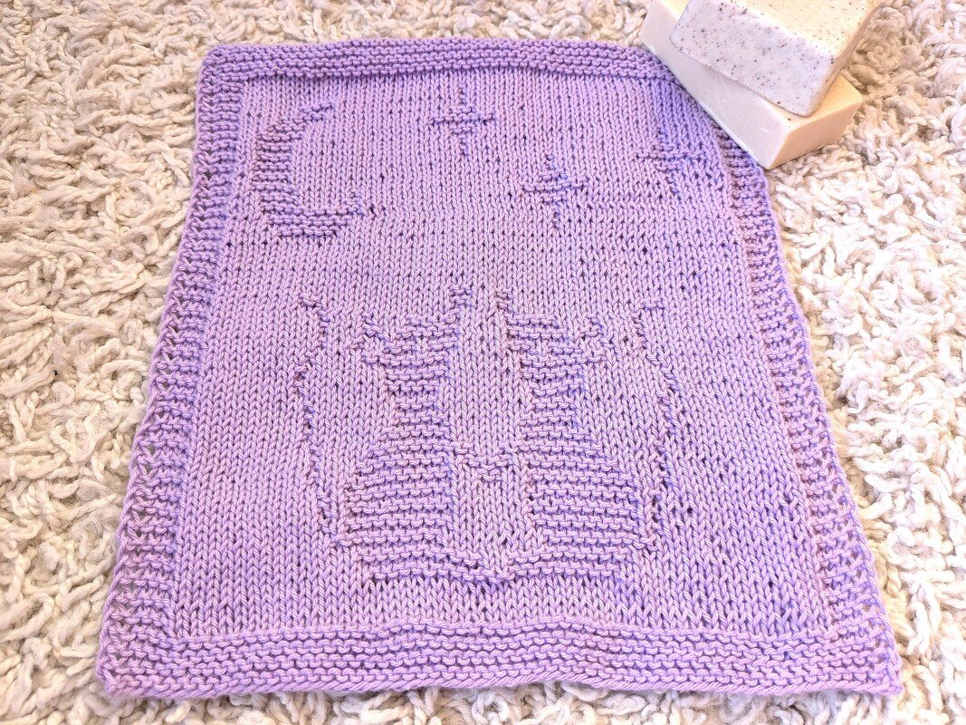 Strickanleitung Waschlappen / Spültuch "Kuschelmäuse" - ganz einfach - Bild 4