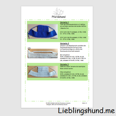 Fliegenmütze Schopvariante 1, 2 und 3 - Bild 2
