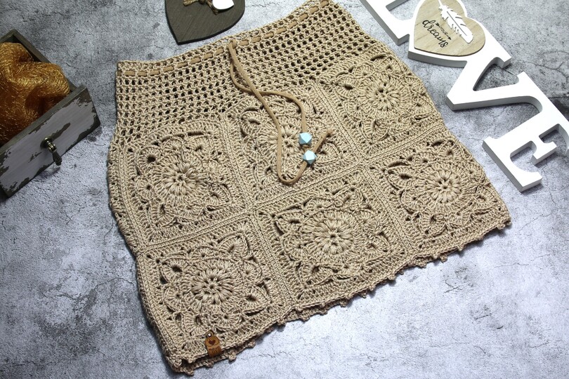 Rock mit Granny Squares No. 019