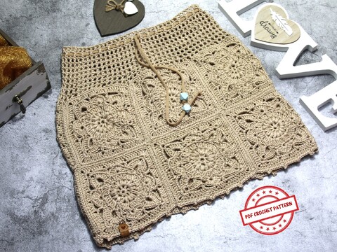 Rock mit Granny Squares No. 019