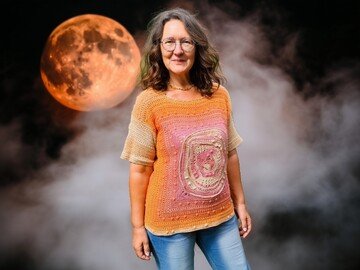 Frauhohmanns Würfelpulli No. 6: "VollMond oder "ErdbeerMond" - ein CAL